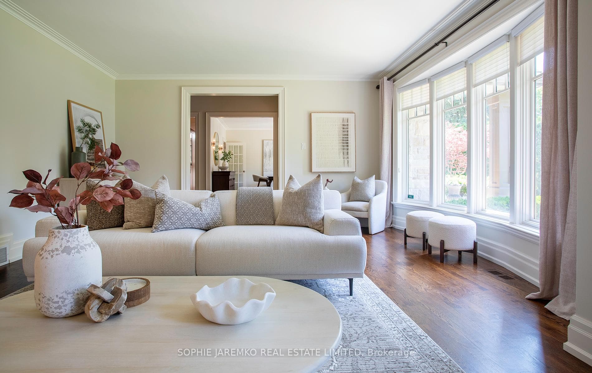 Gorgeous west light in the living room.