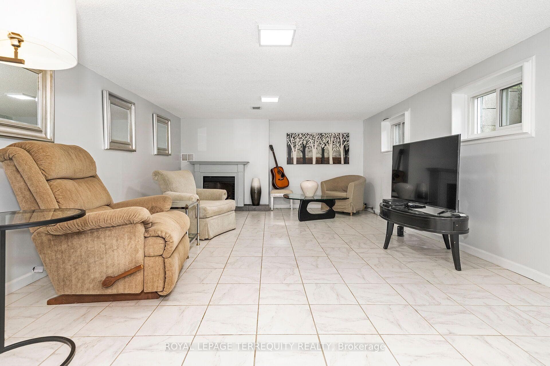 Recreation Room with Large Windows