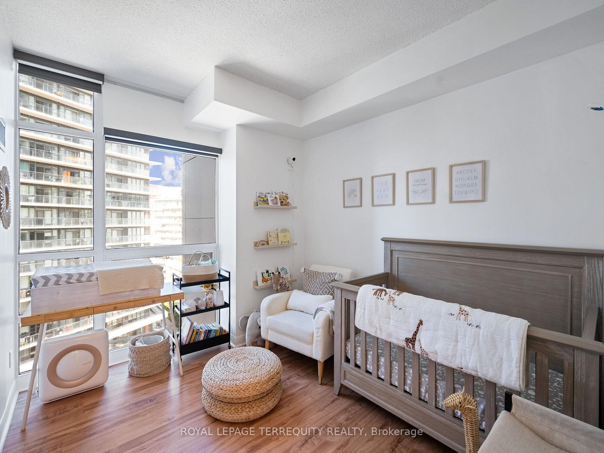 A spacious second bedroom