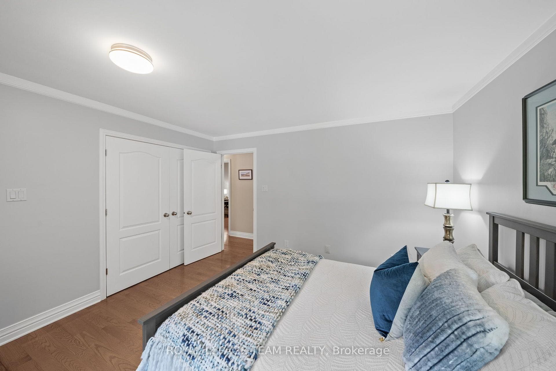 Hardwood flooring and lots of natural light