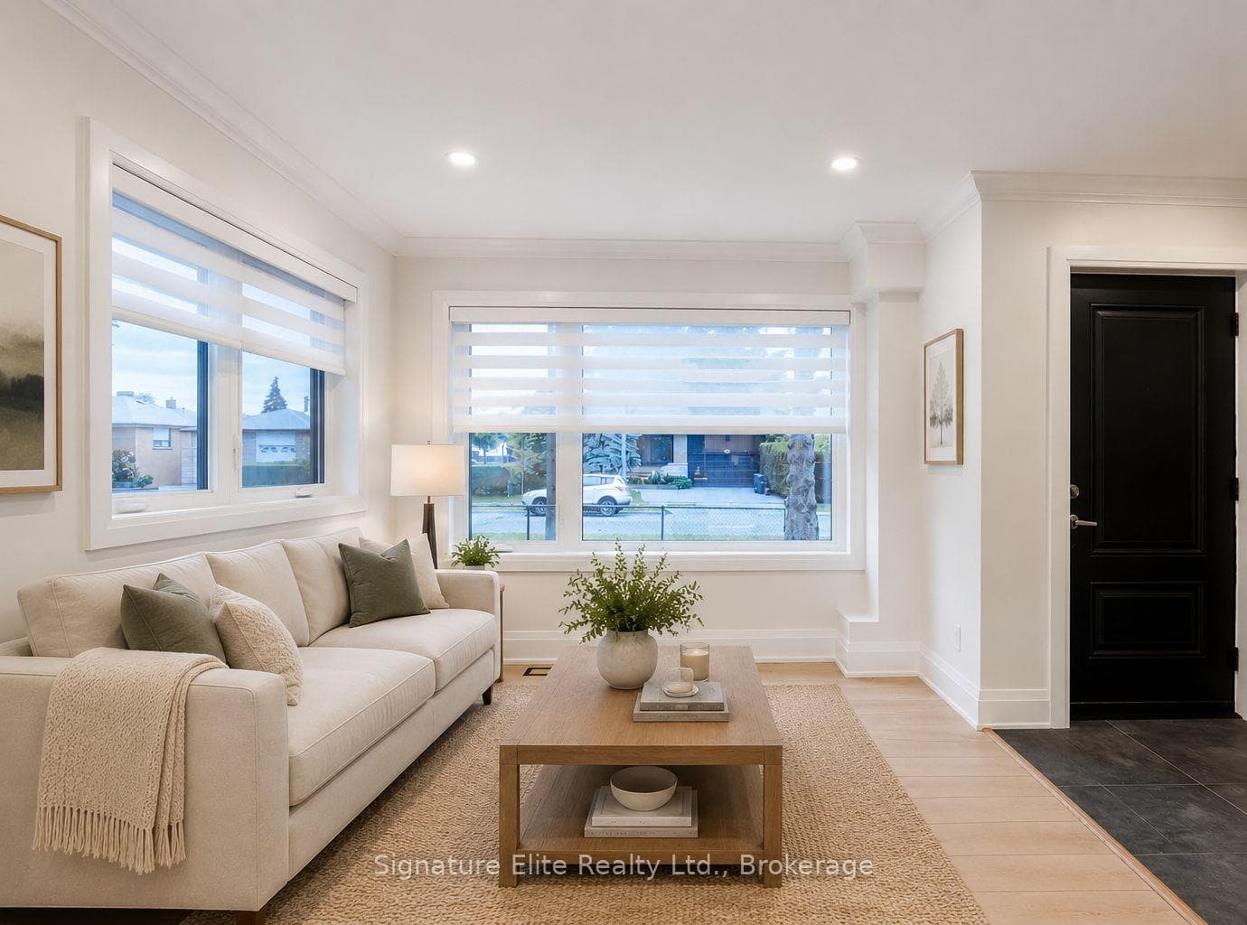 Virtually staged - Living Room