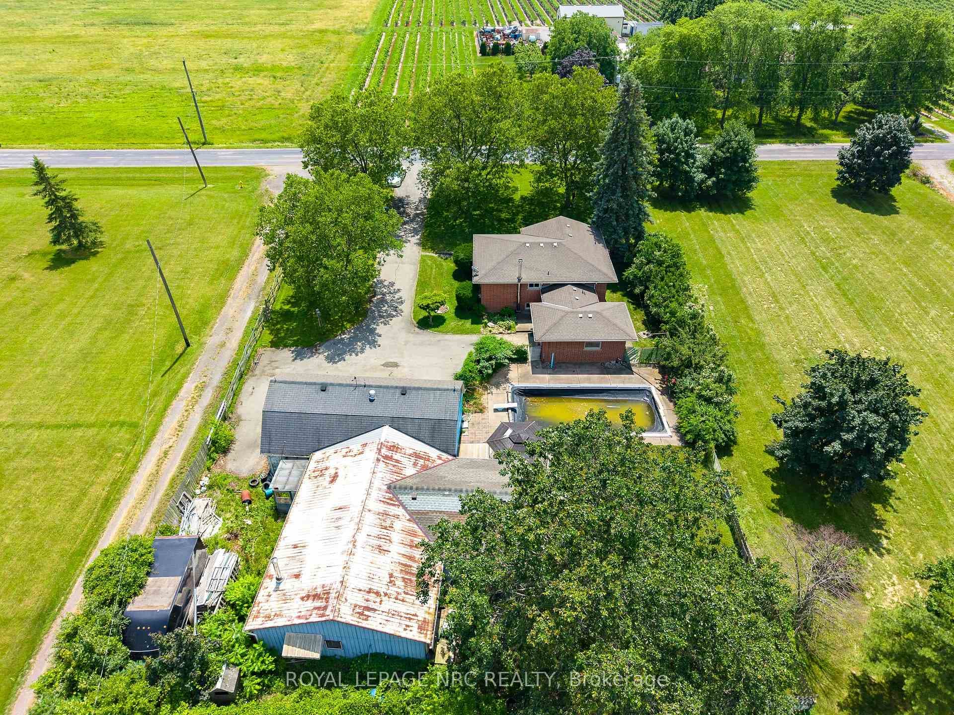 Bird's-eye view of the whole property