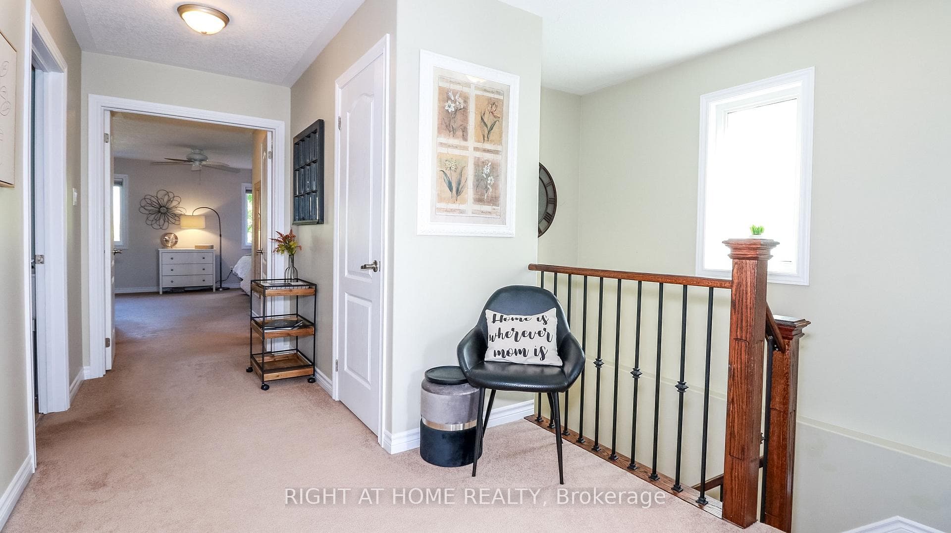 Upper Hallway w/Large Linen Cupboard