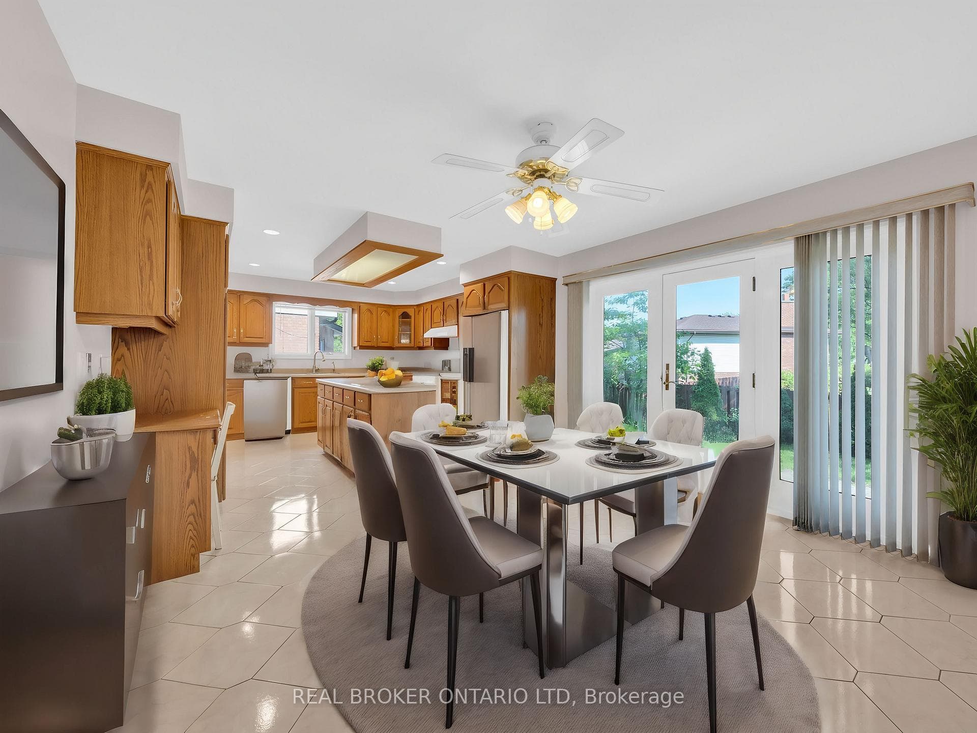 Country Kitchen (Virtually Staged)