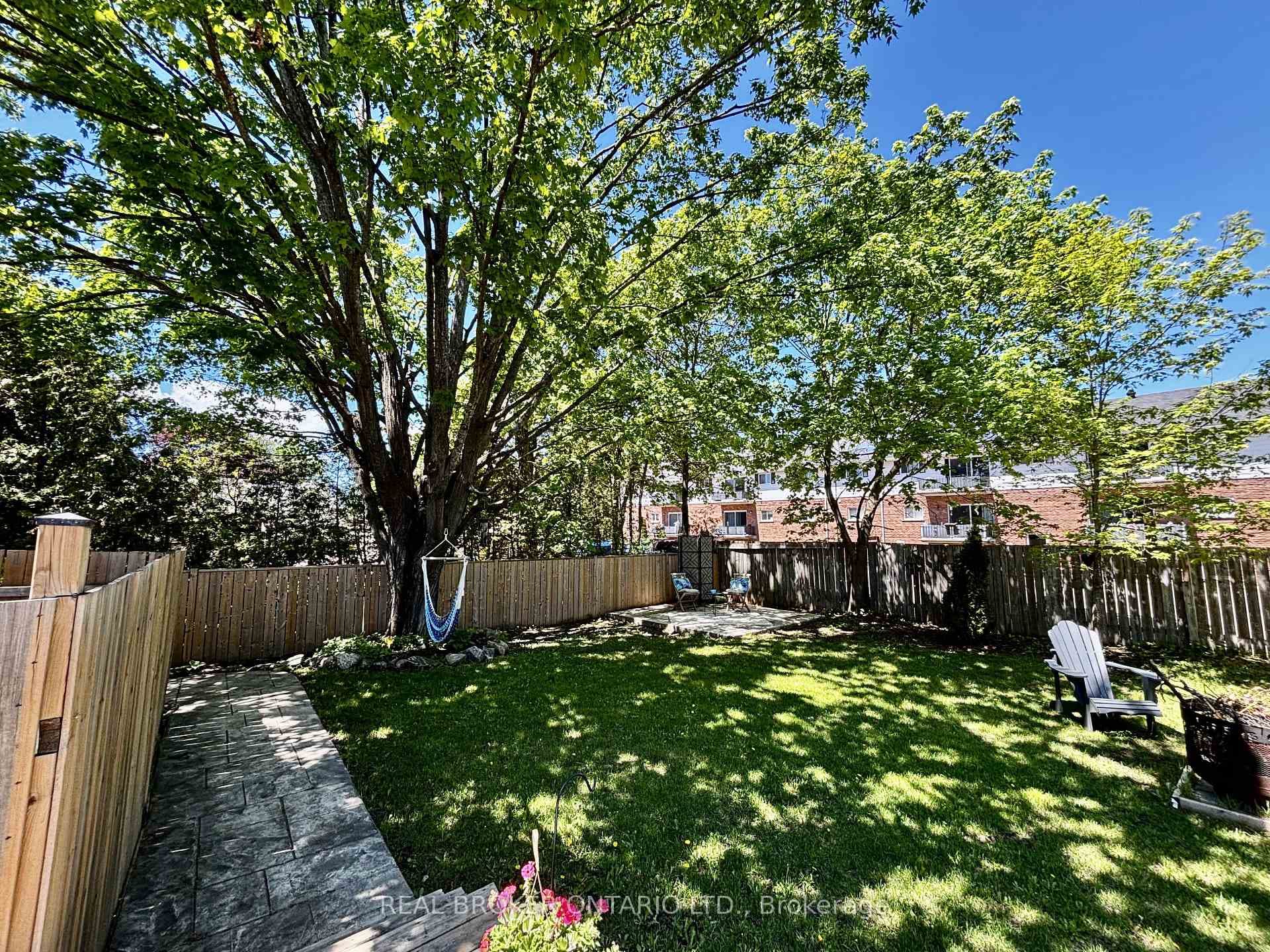 Fenced yard