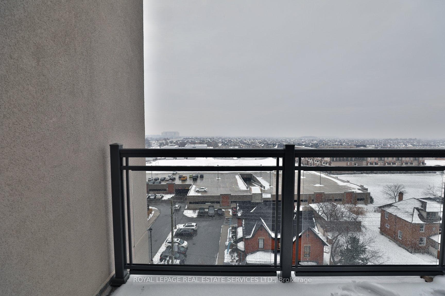 Balcony overlooking the city