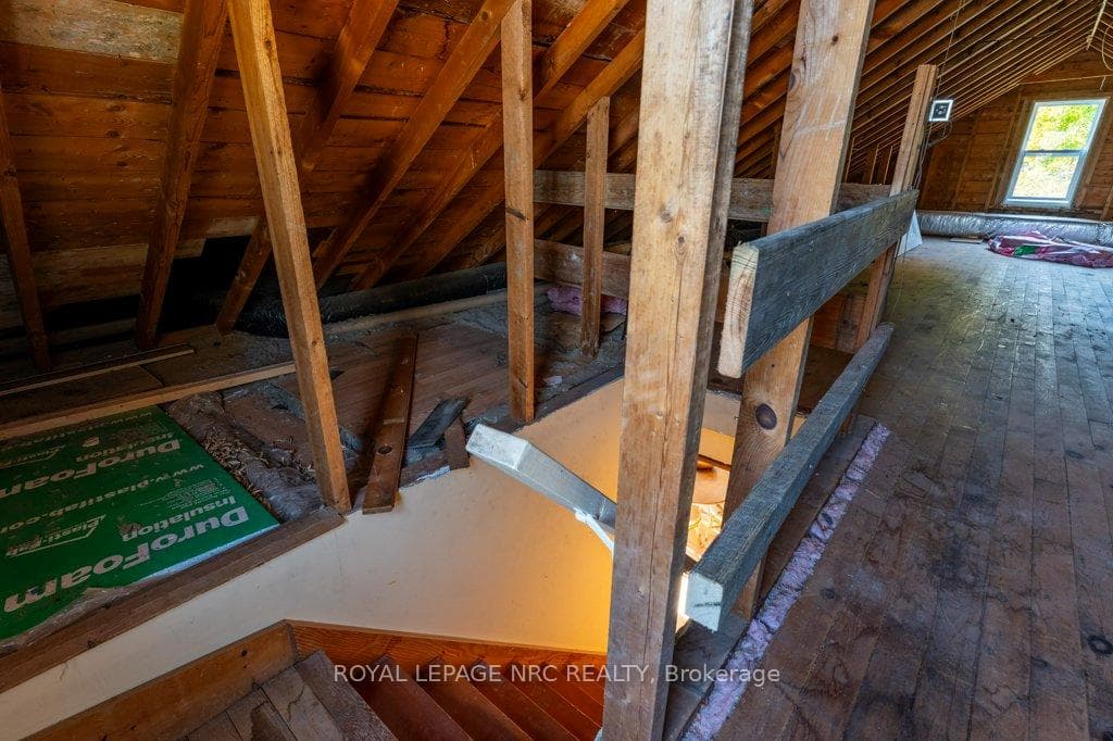 Unfinished attic