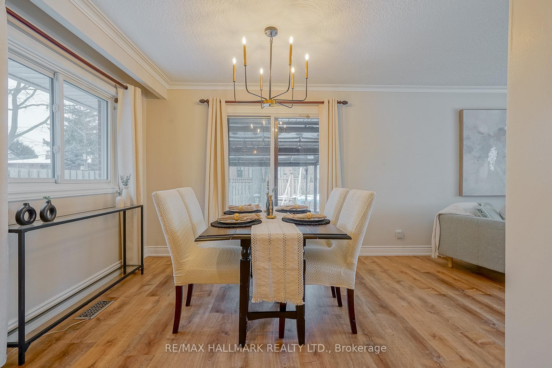 Dining Room with walkout to Patio area