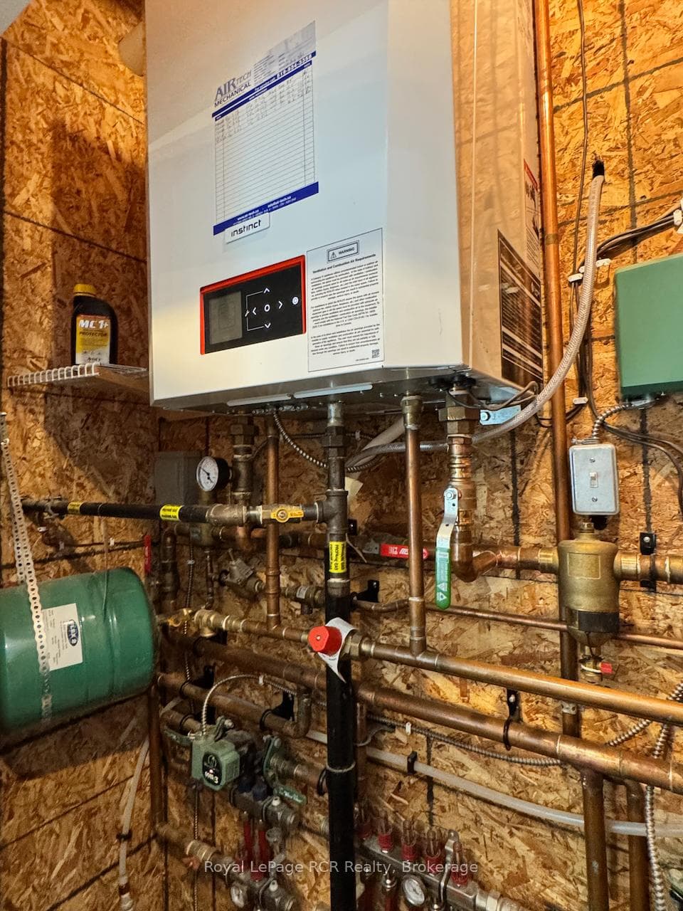 On-demand dual on-demand hot water heater.