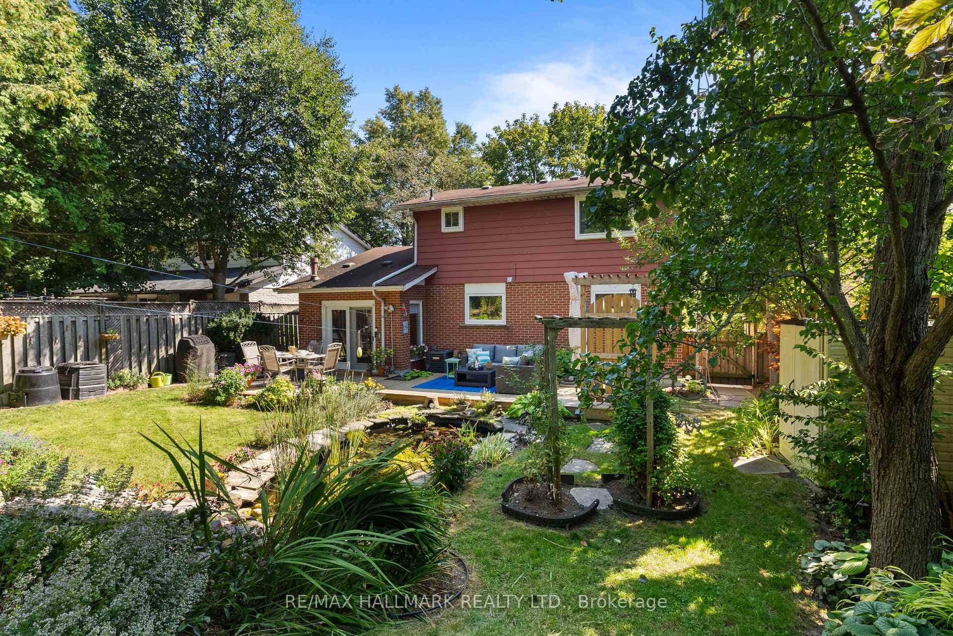 Large Pool size yard with Pond and water flow