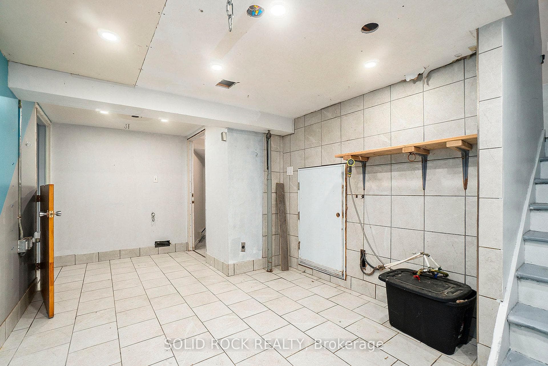This was the dog grooming area