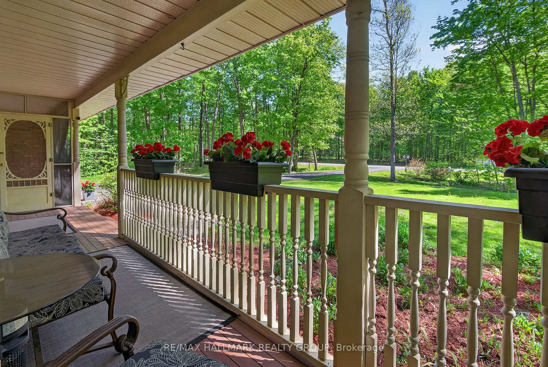 Porch with screened in section
