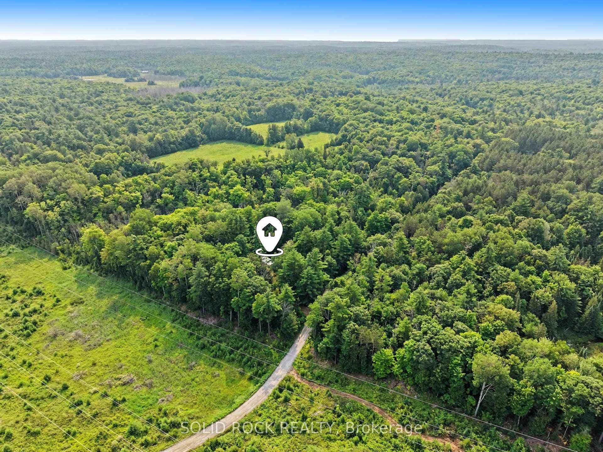Overhead showing where cabin is located.