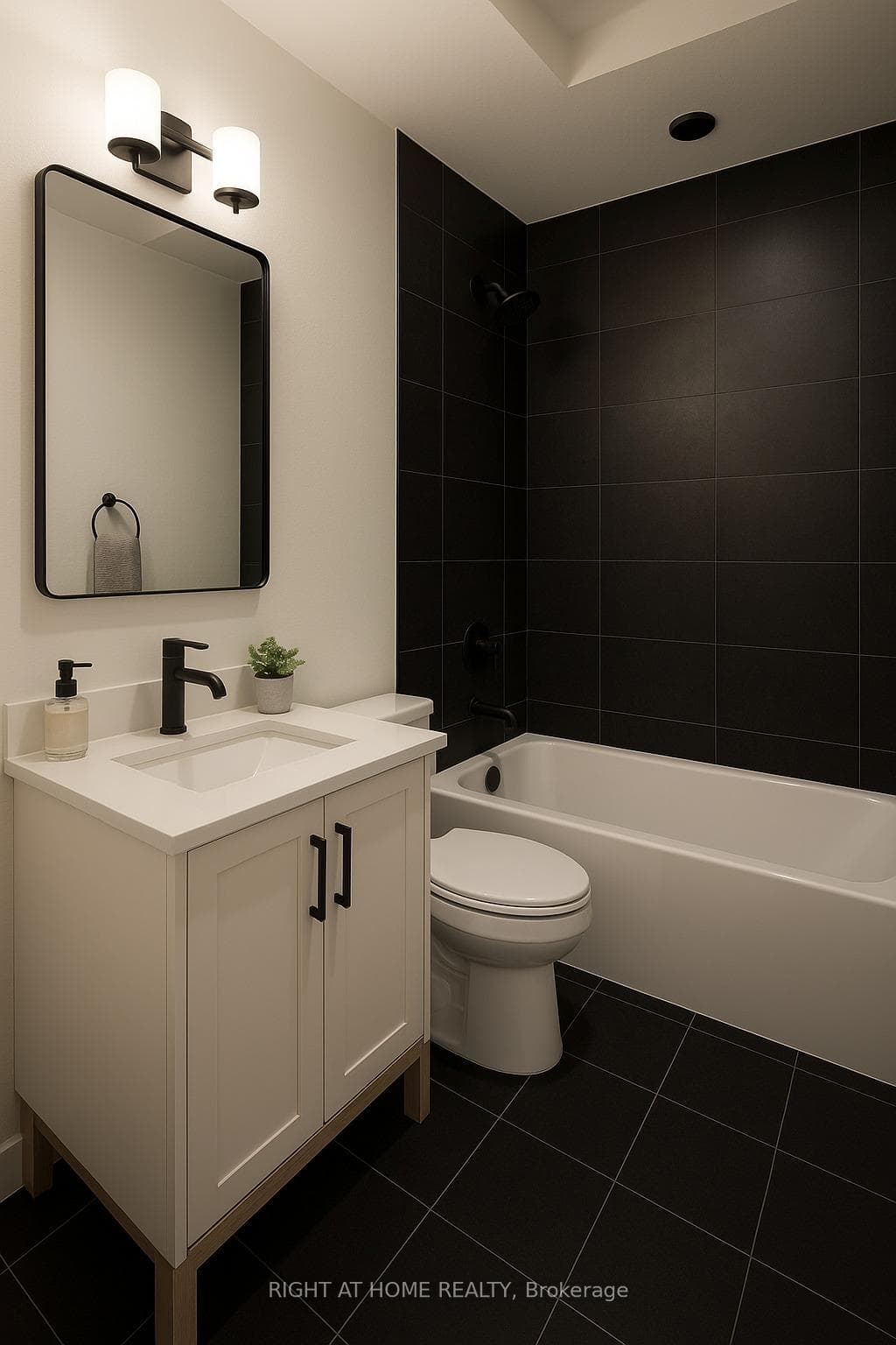 AI generated bathroom.