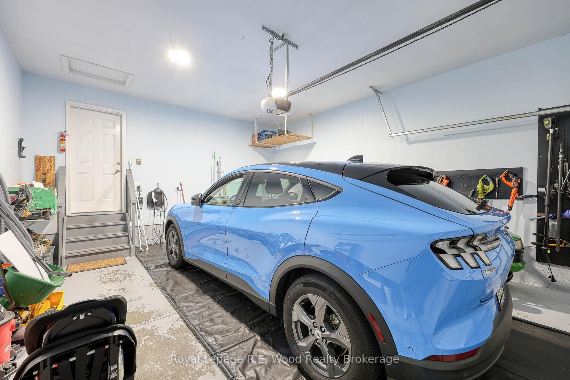 Garage with an EV Charger