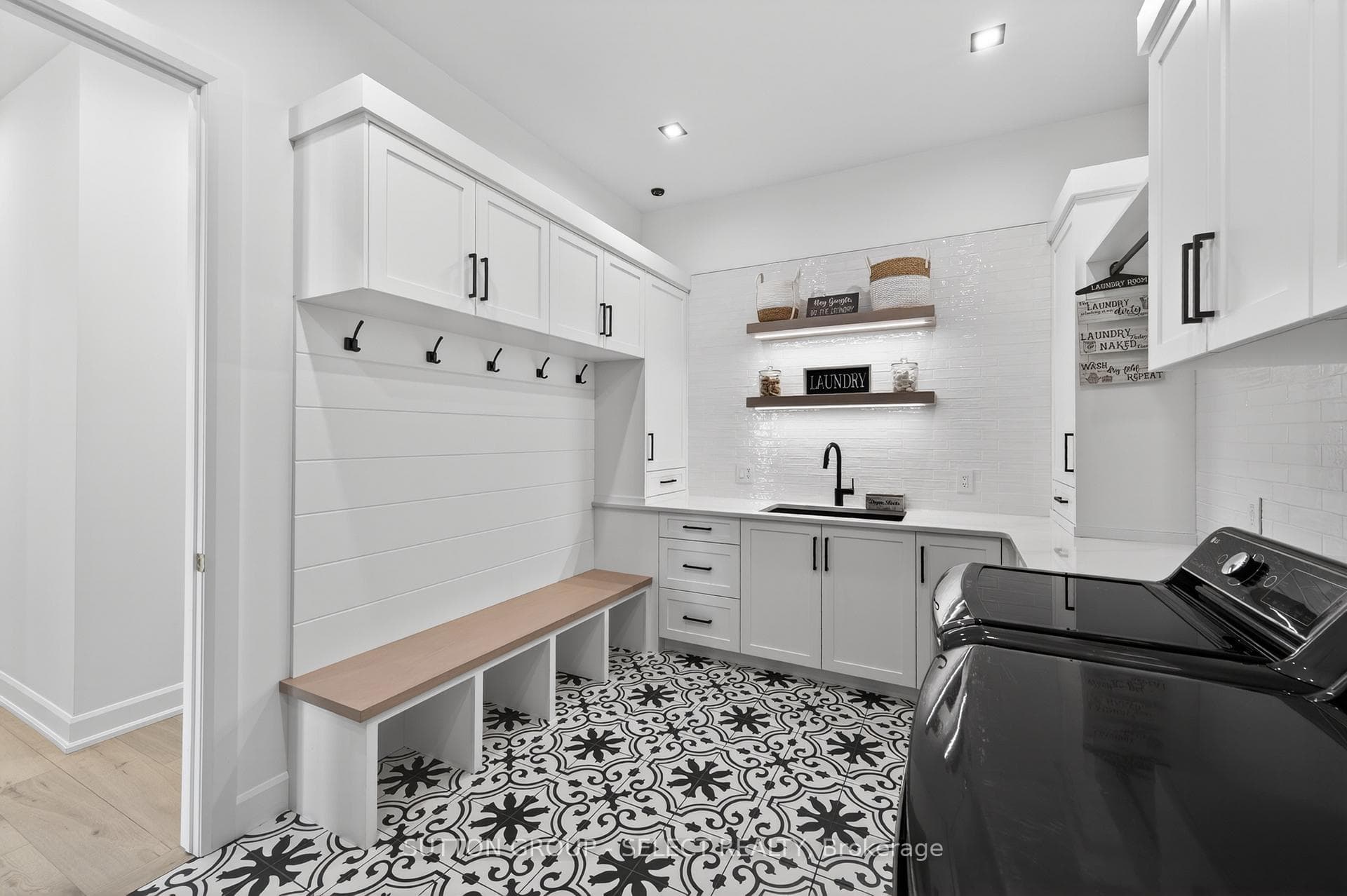 Laundry with sink and counter