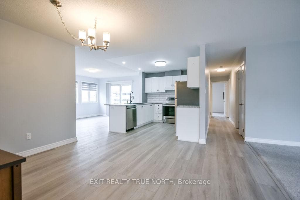Bright open-concept layout