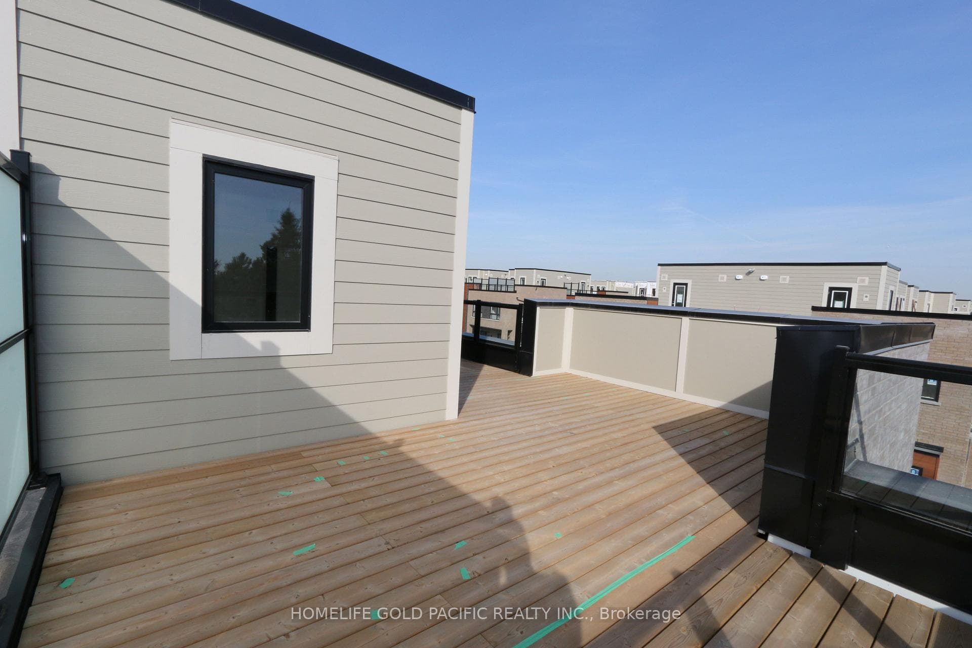 spacious rooftop terrace