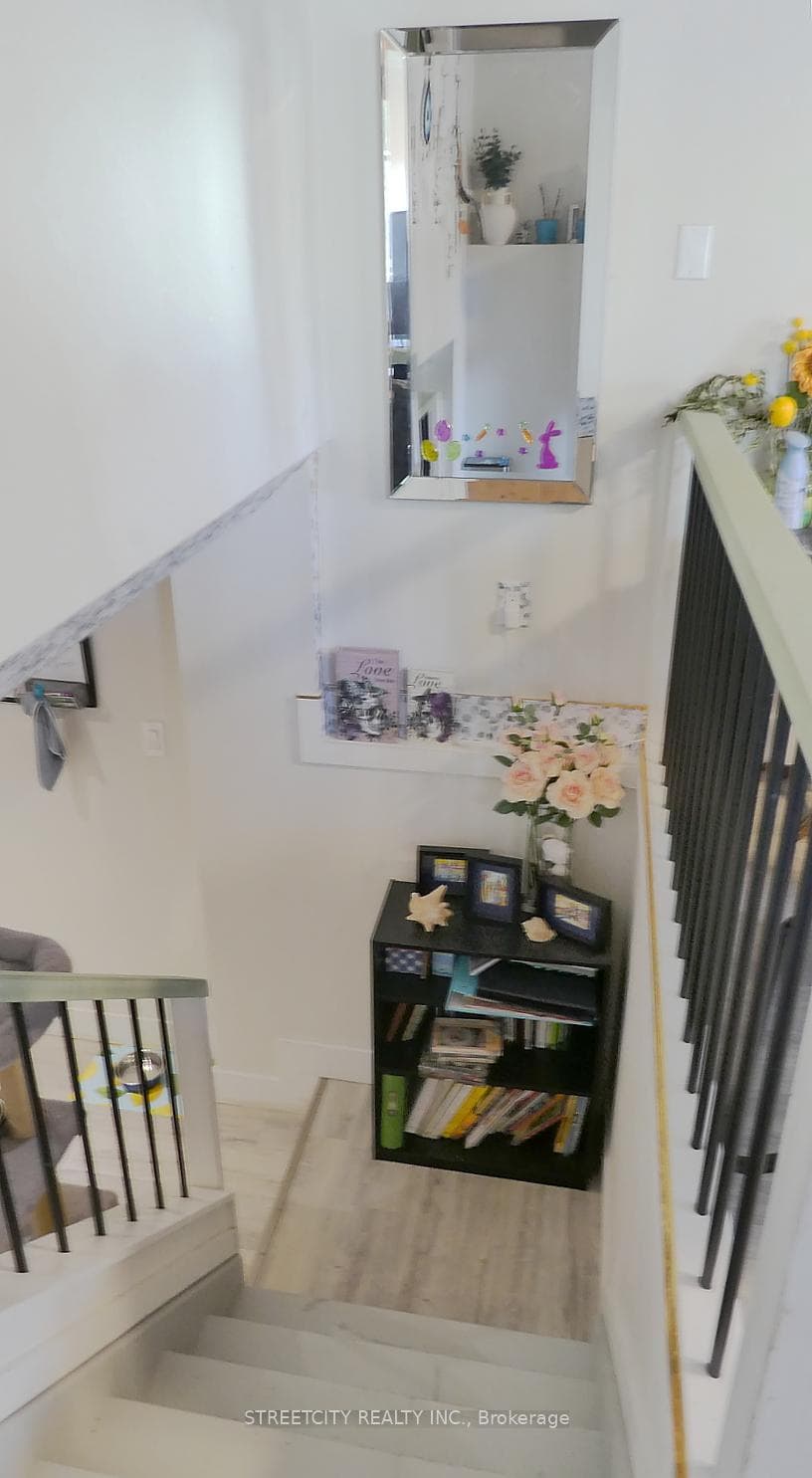 Stairs from lower Living to kitchen