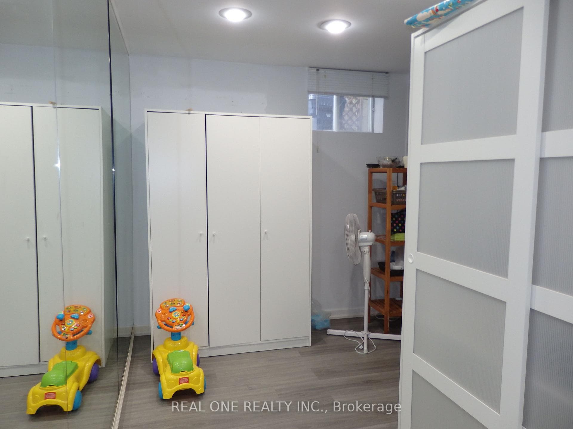 Basement closets
