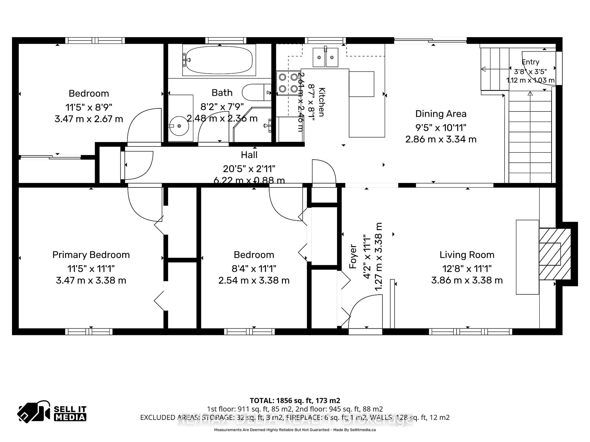 Main level floor plan.