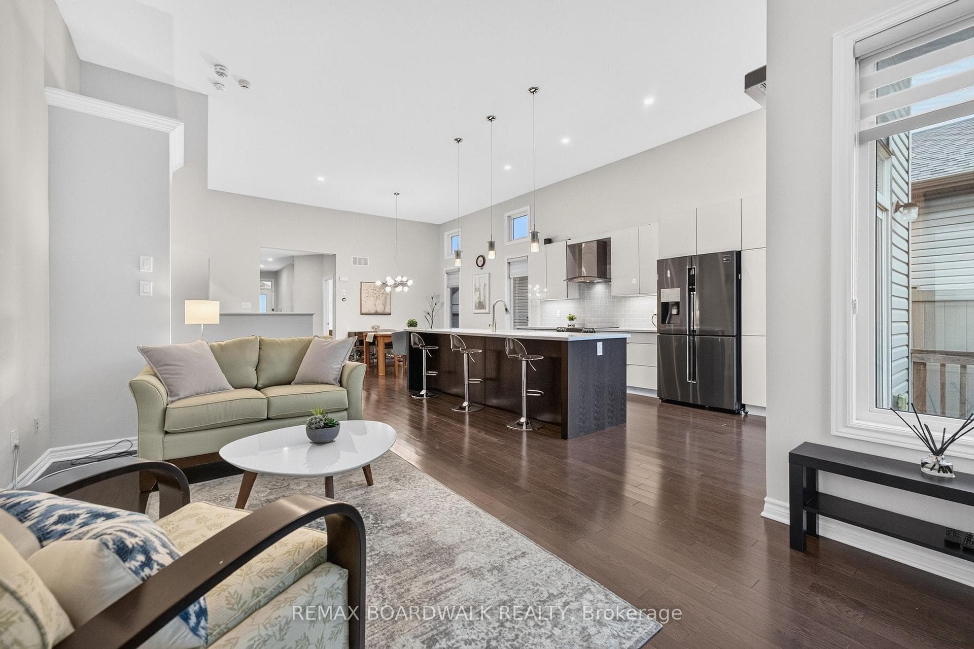 Living Room Flows into your Stunning Kitchen