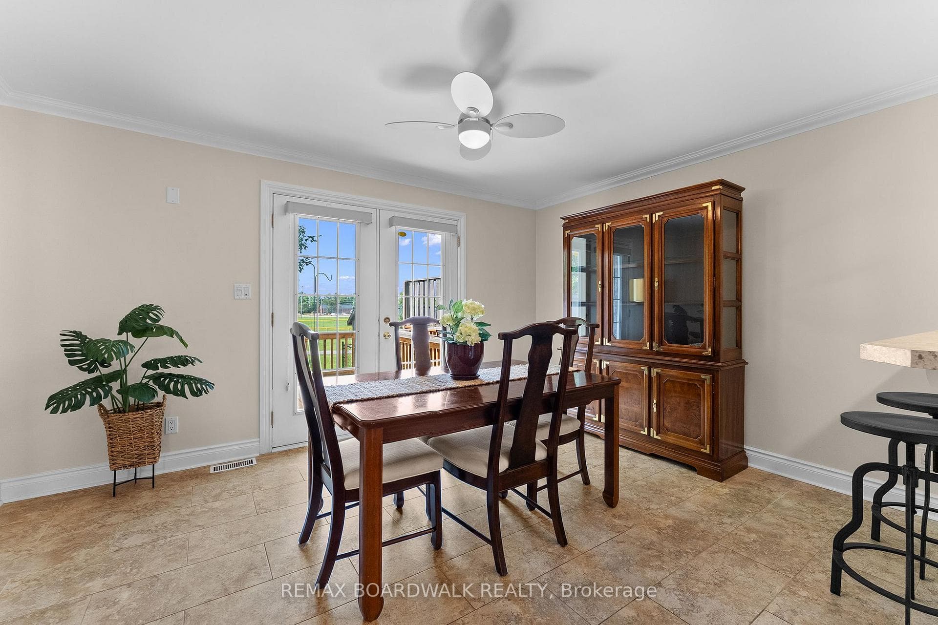 Oversized dining room off the kitchen