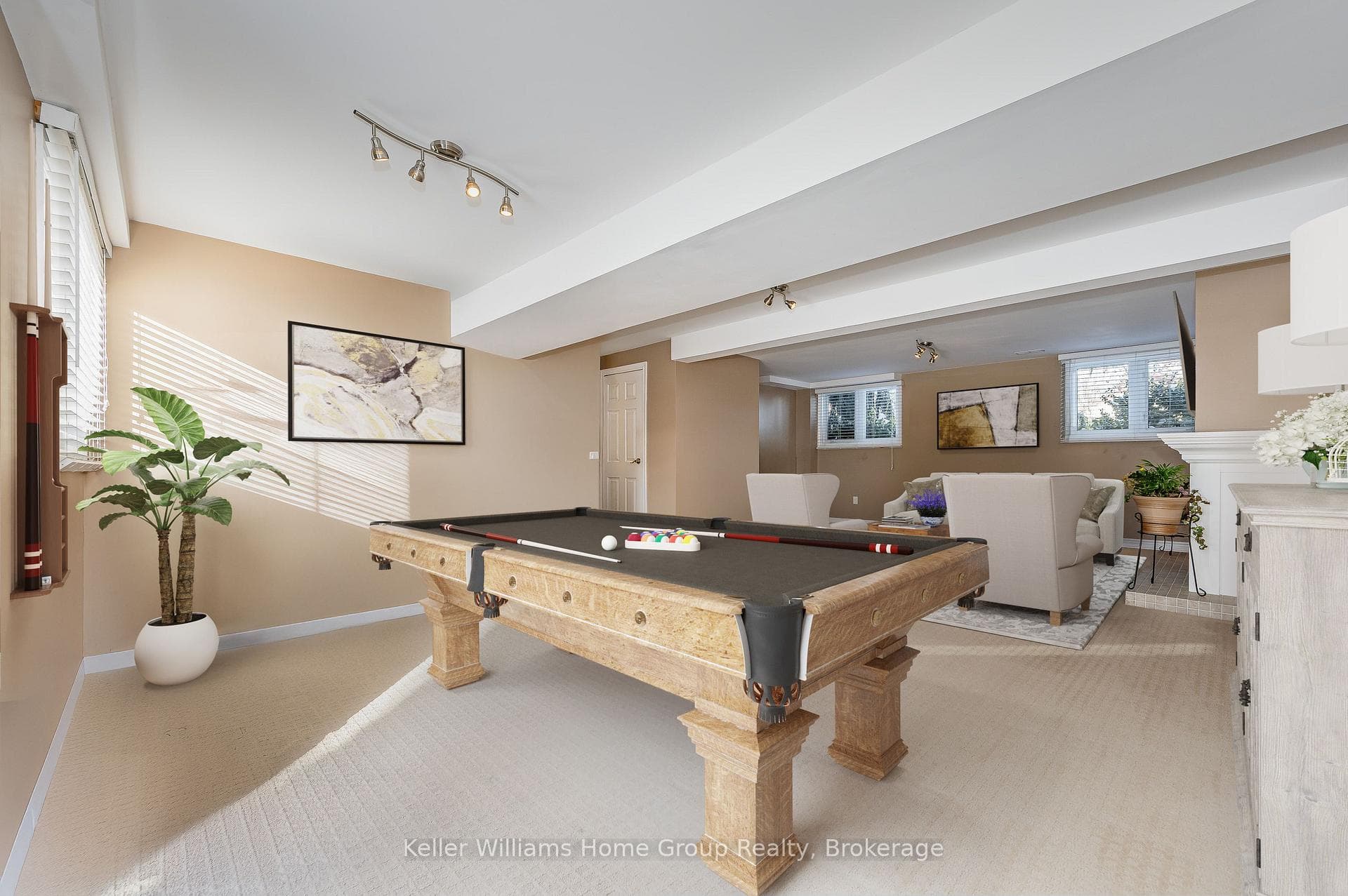Furniture is virtually staged.