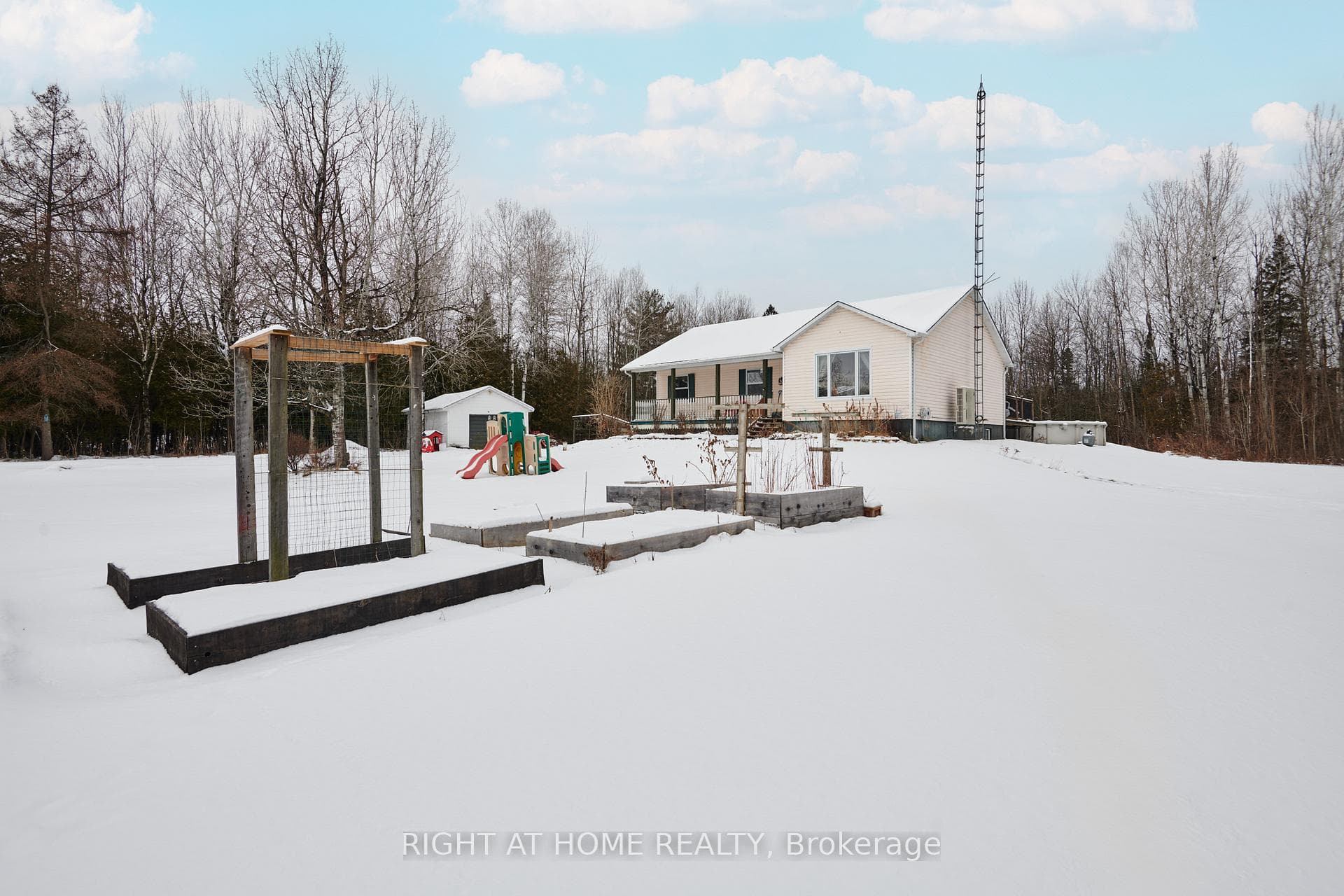 Expansive front & side yards