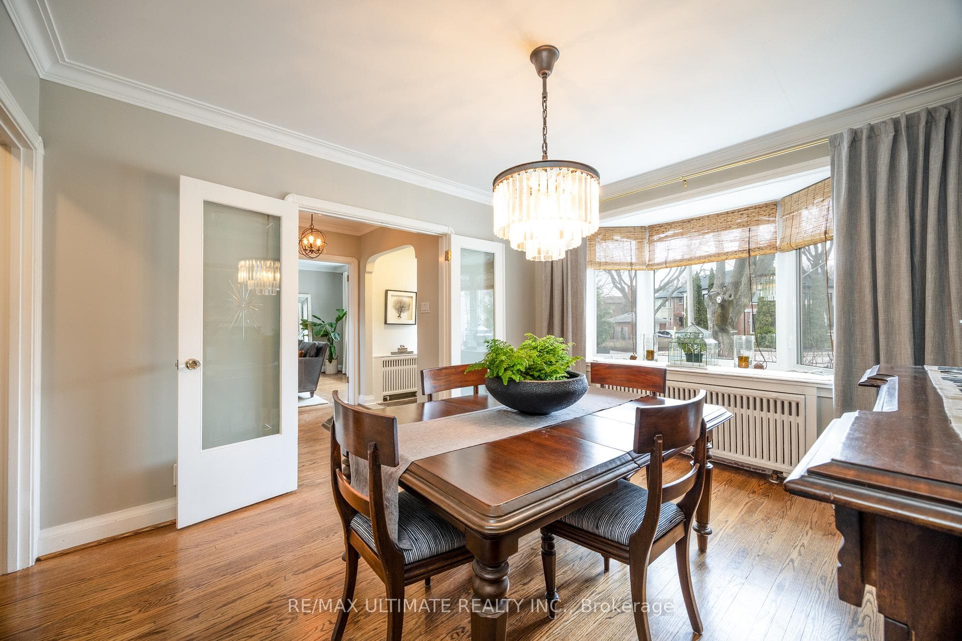 Dining Room with Bay window