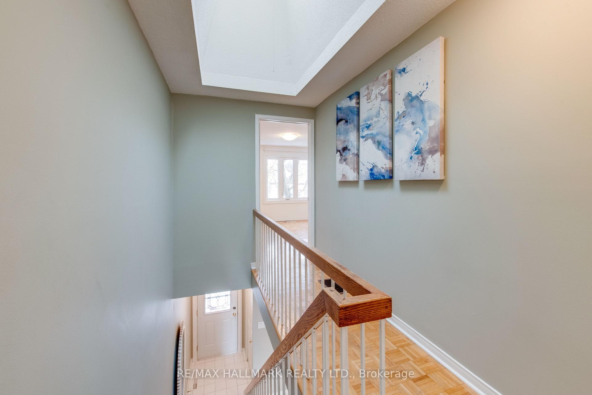 Skylights on top floor