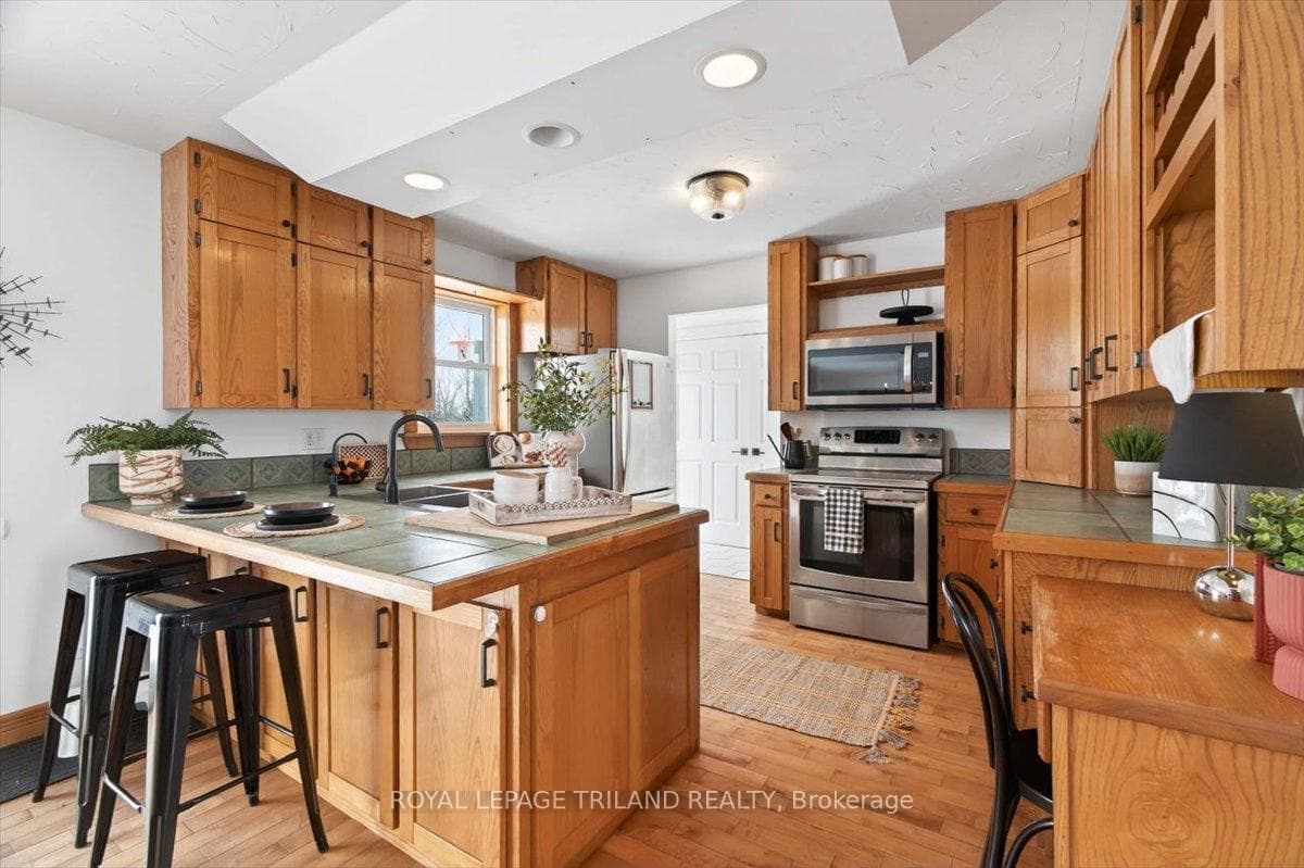 Chef's kitchen with ample storage and prep space