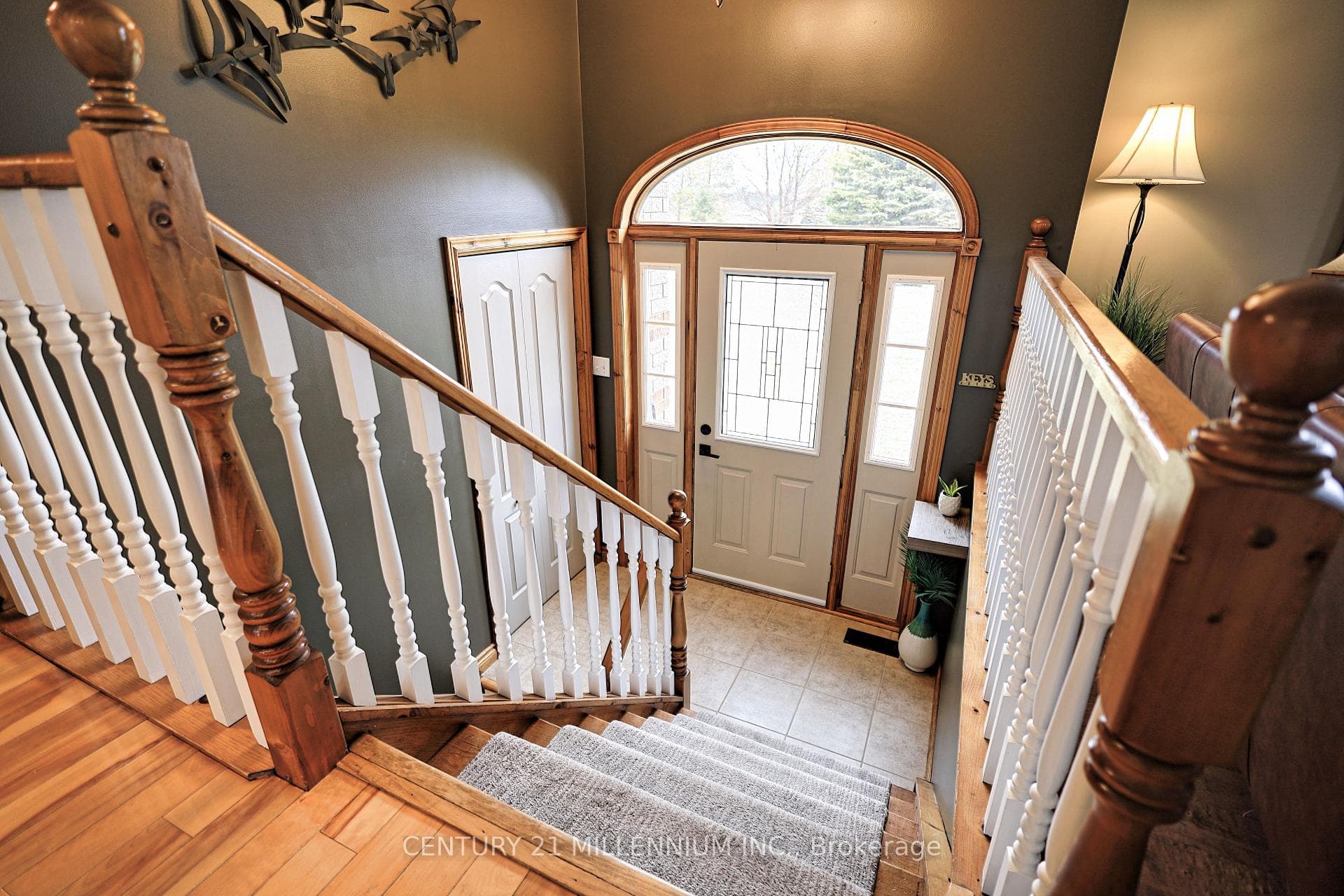 Front entrance with ceramic floor & closet