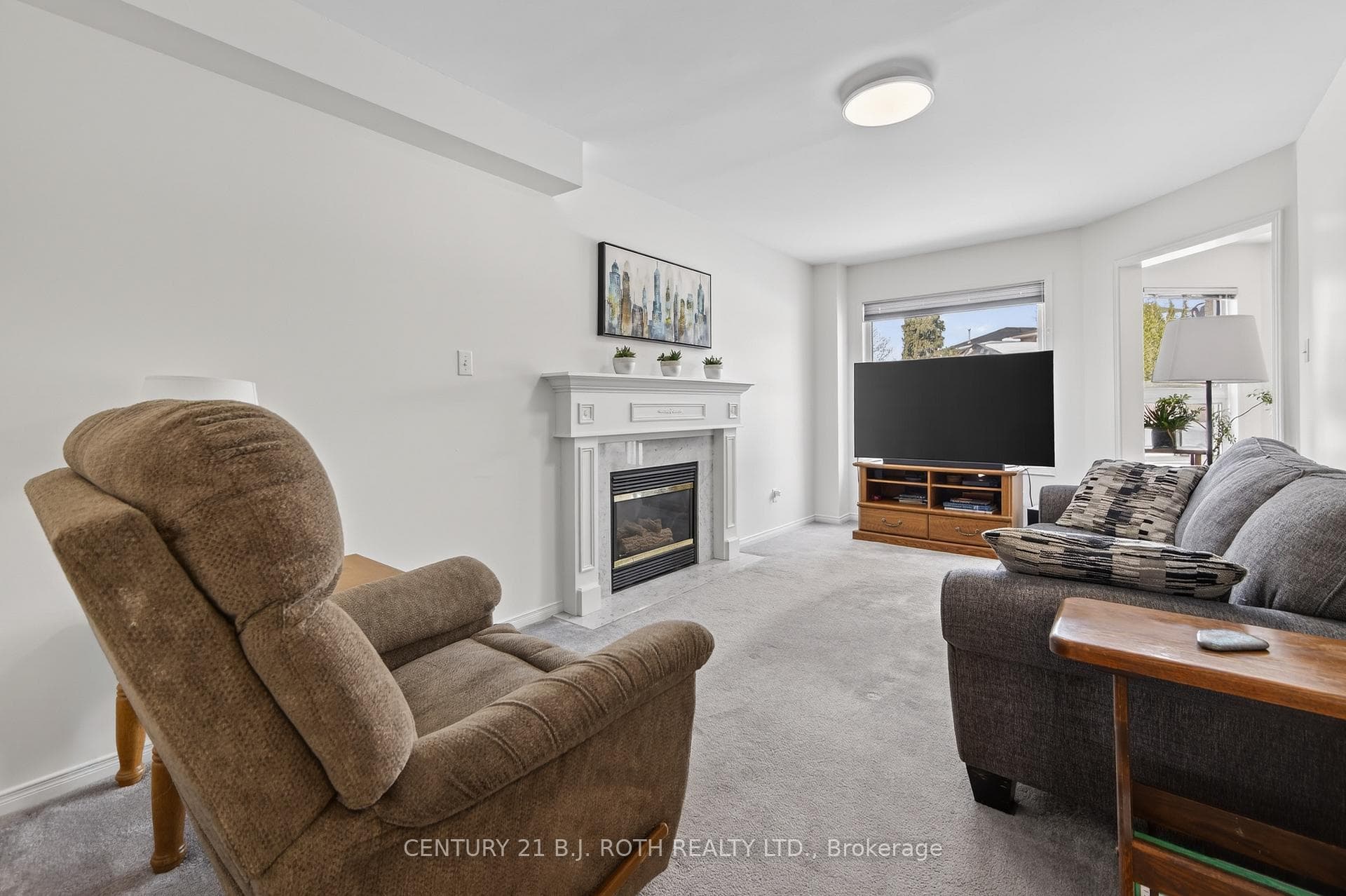 Family Room with gas fireplace