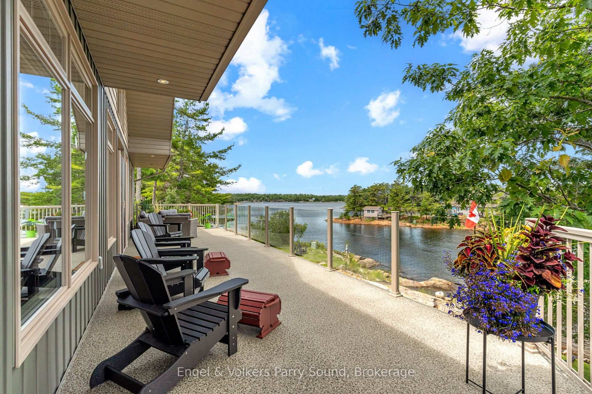 Waterside deck