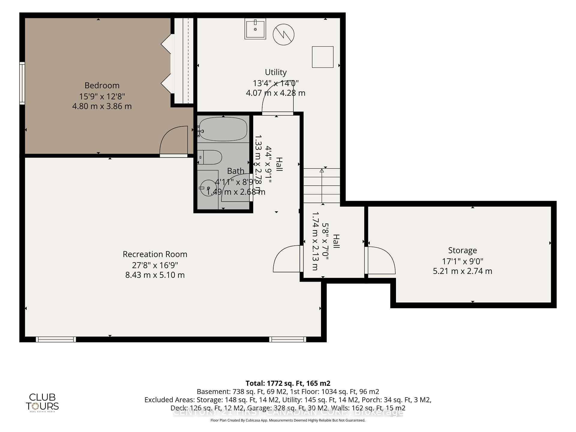 Floor Plan for Lower Level
