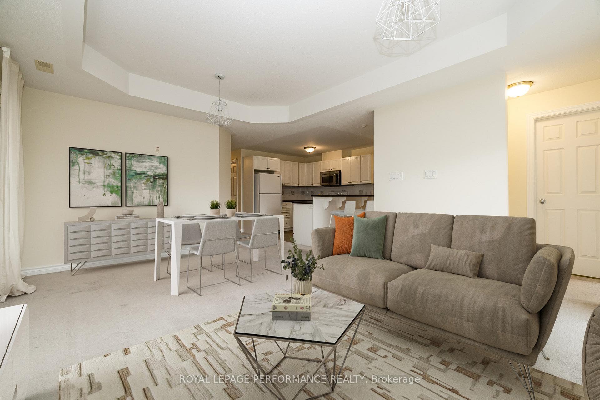 Livingroom opens to diningroom & kitchen