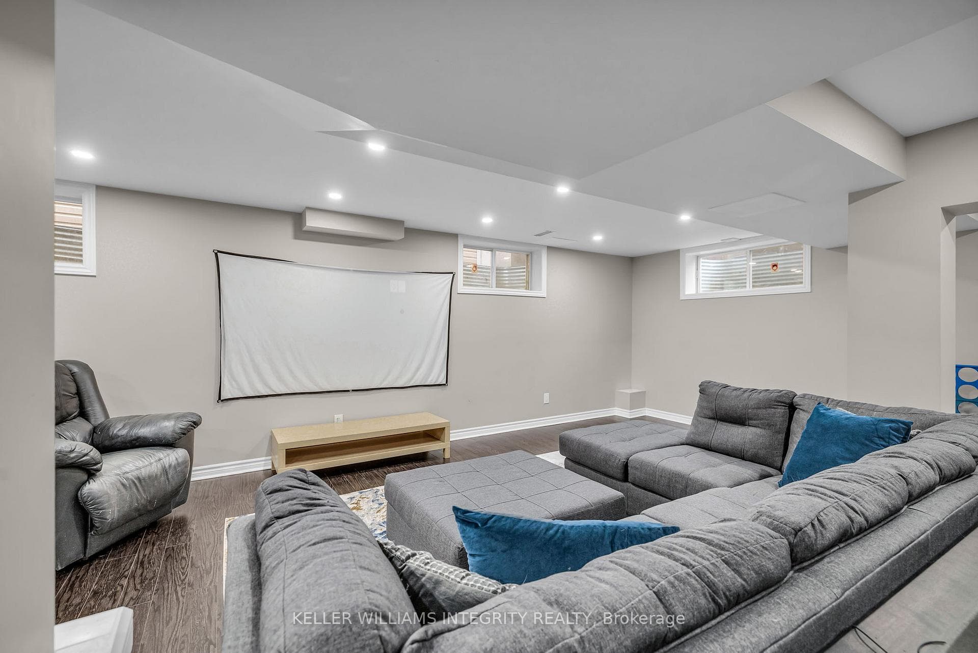 This basement is spacious and versatile
