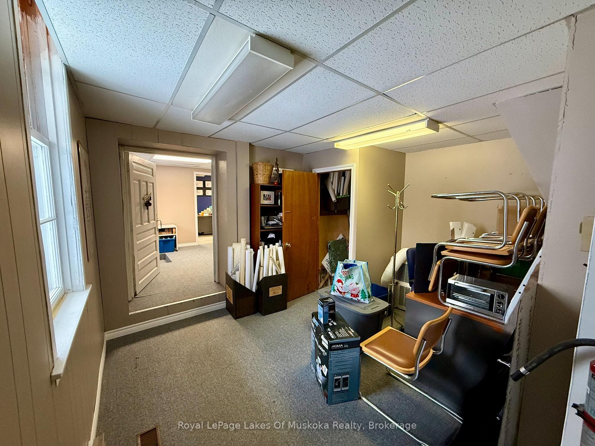 Common area at the rear of commercial units