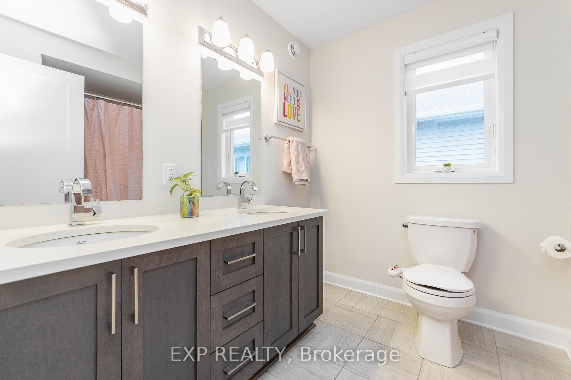 Full Bath on 2nd Level