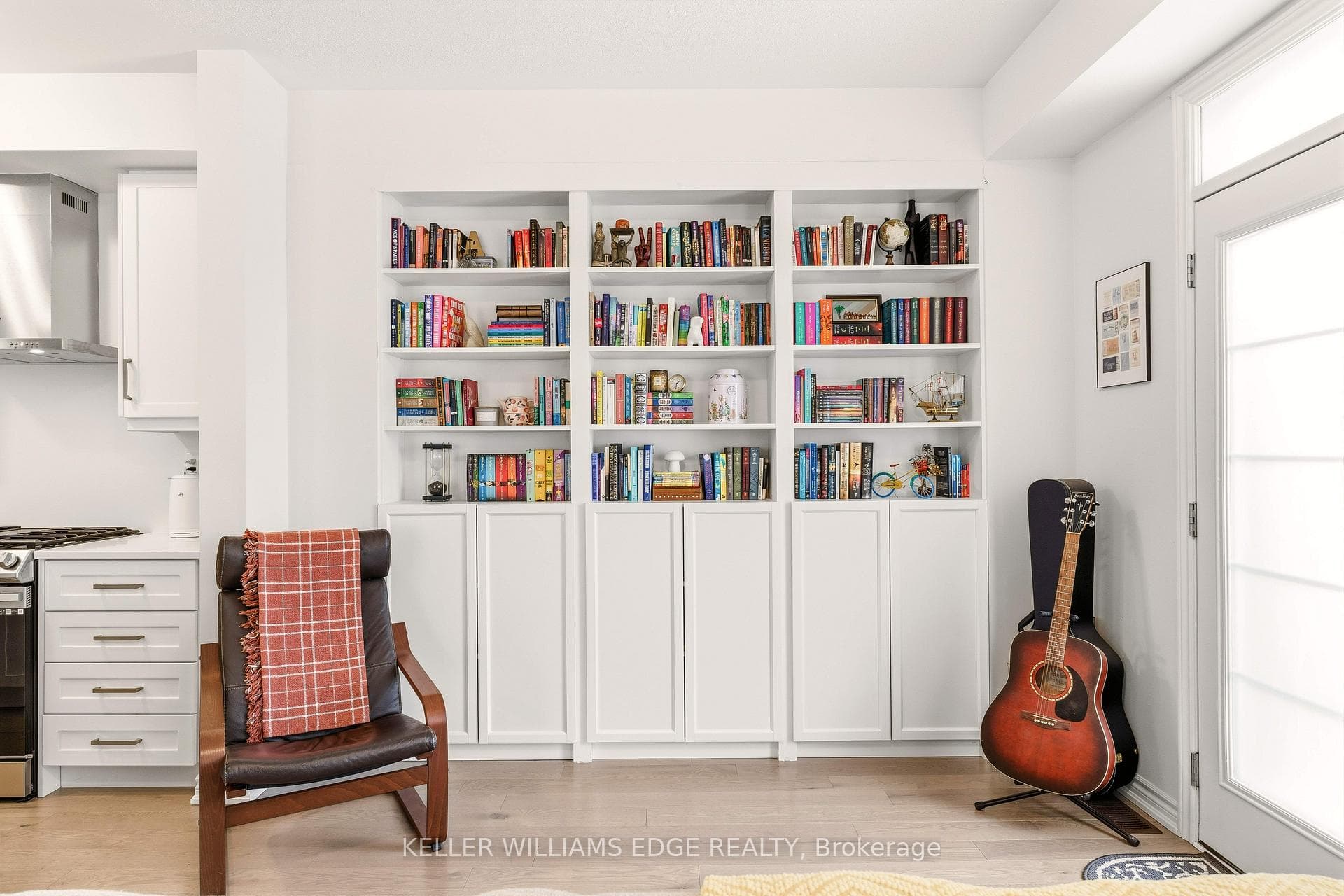 Bookshelves in Living Room