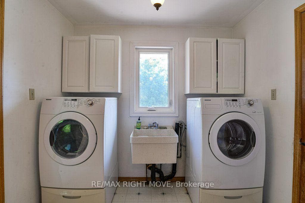Main floor laundry is off the kitchen.