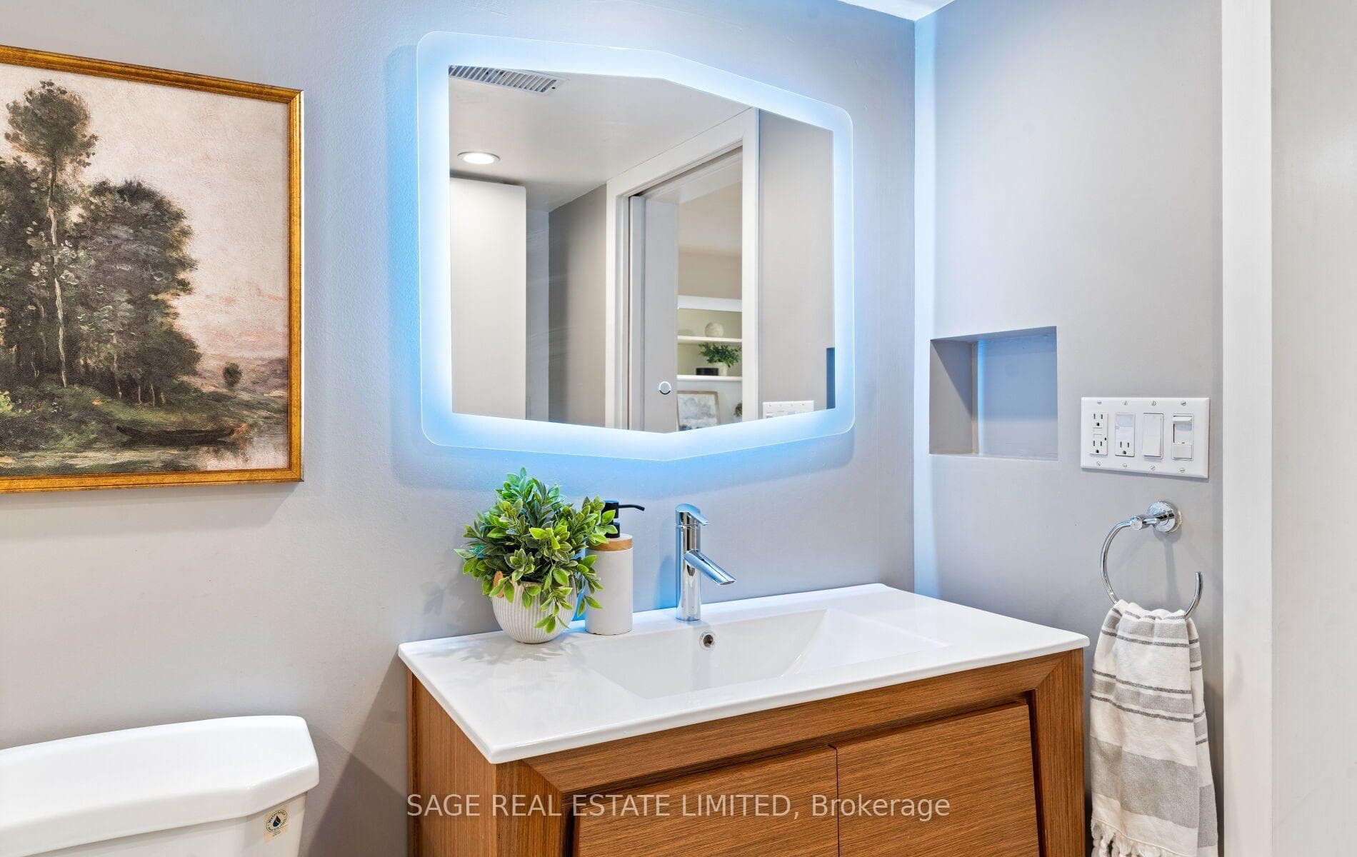 Renovated lower level bathroom