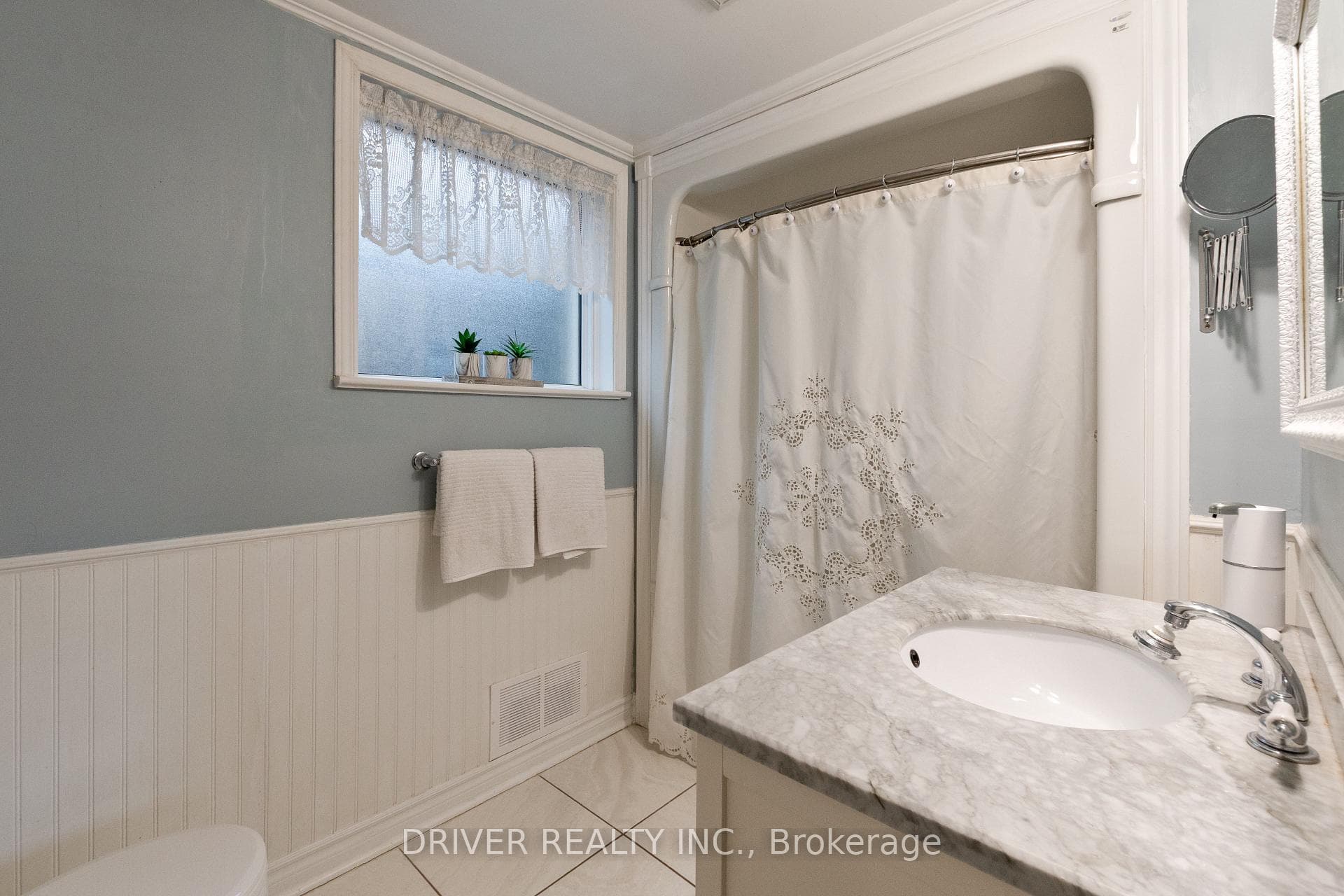 ~Main Floor Bath with Large Walk-In Shower~