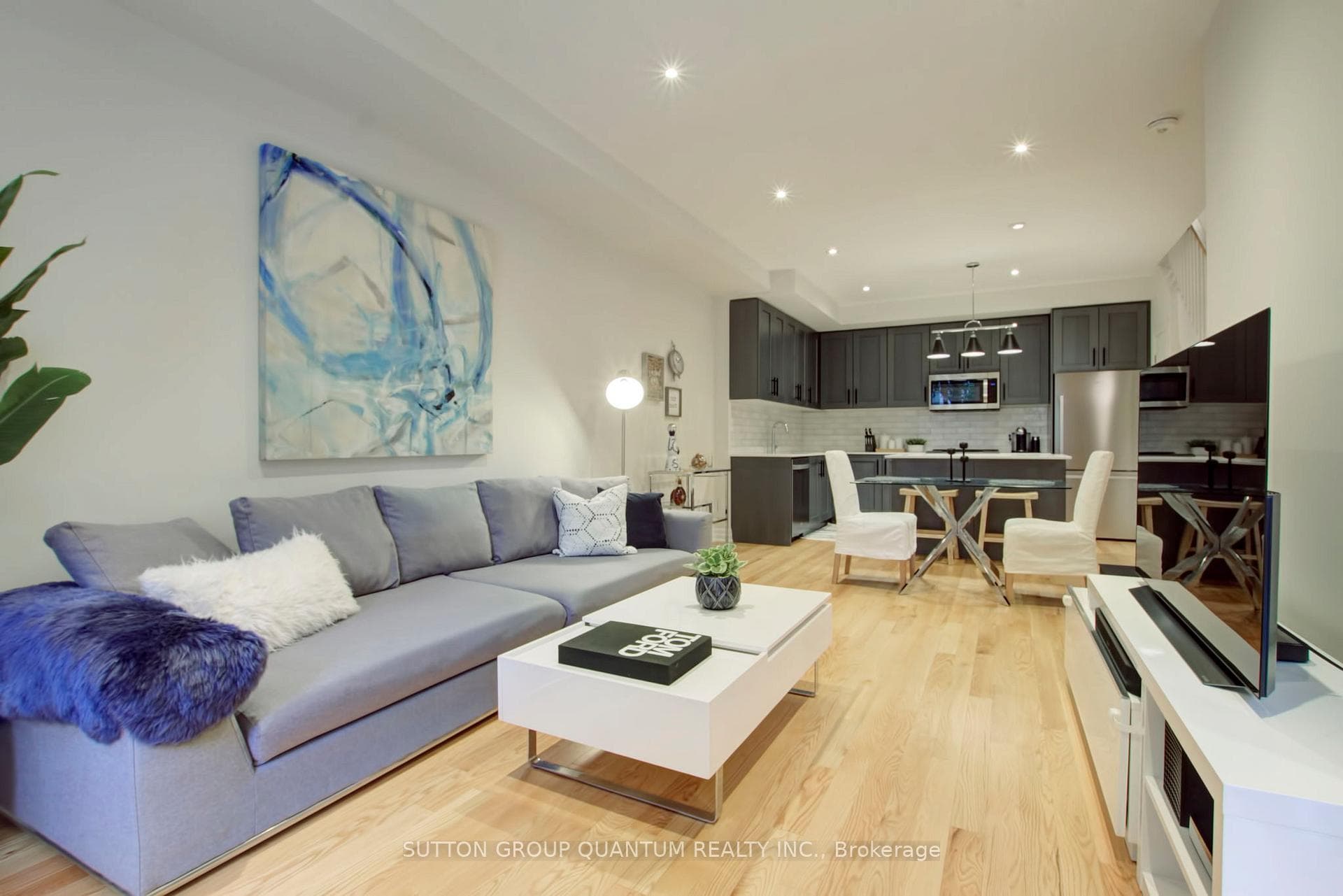 Living area as seen from the front foyer