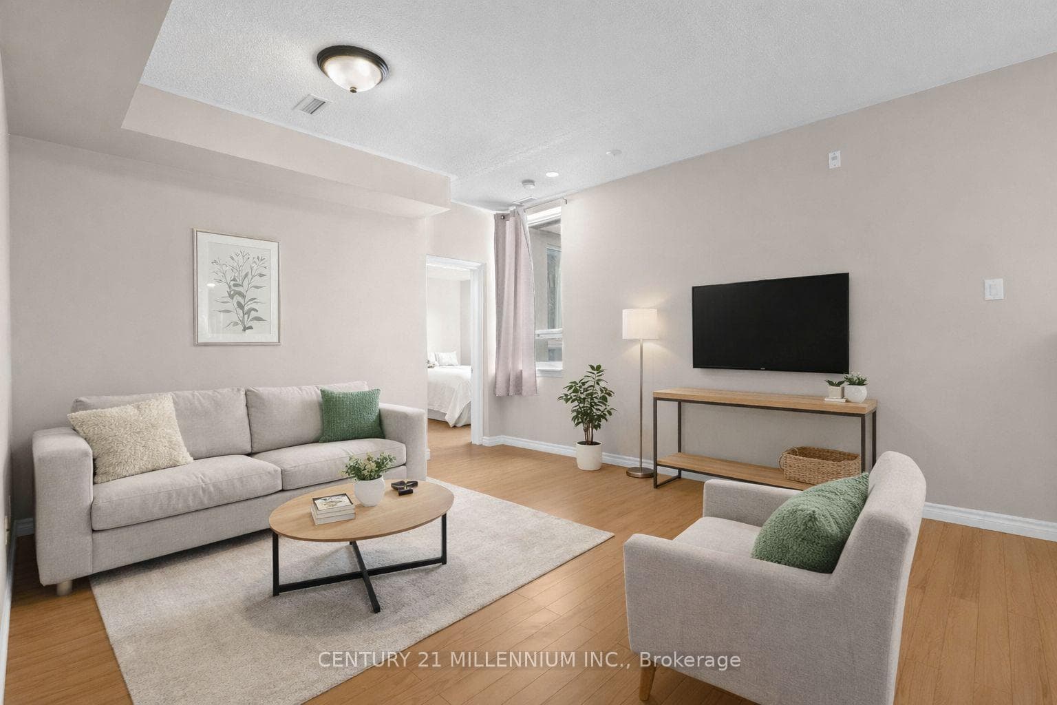 Virtually Staged Living Room
