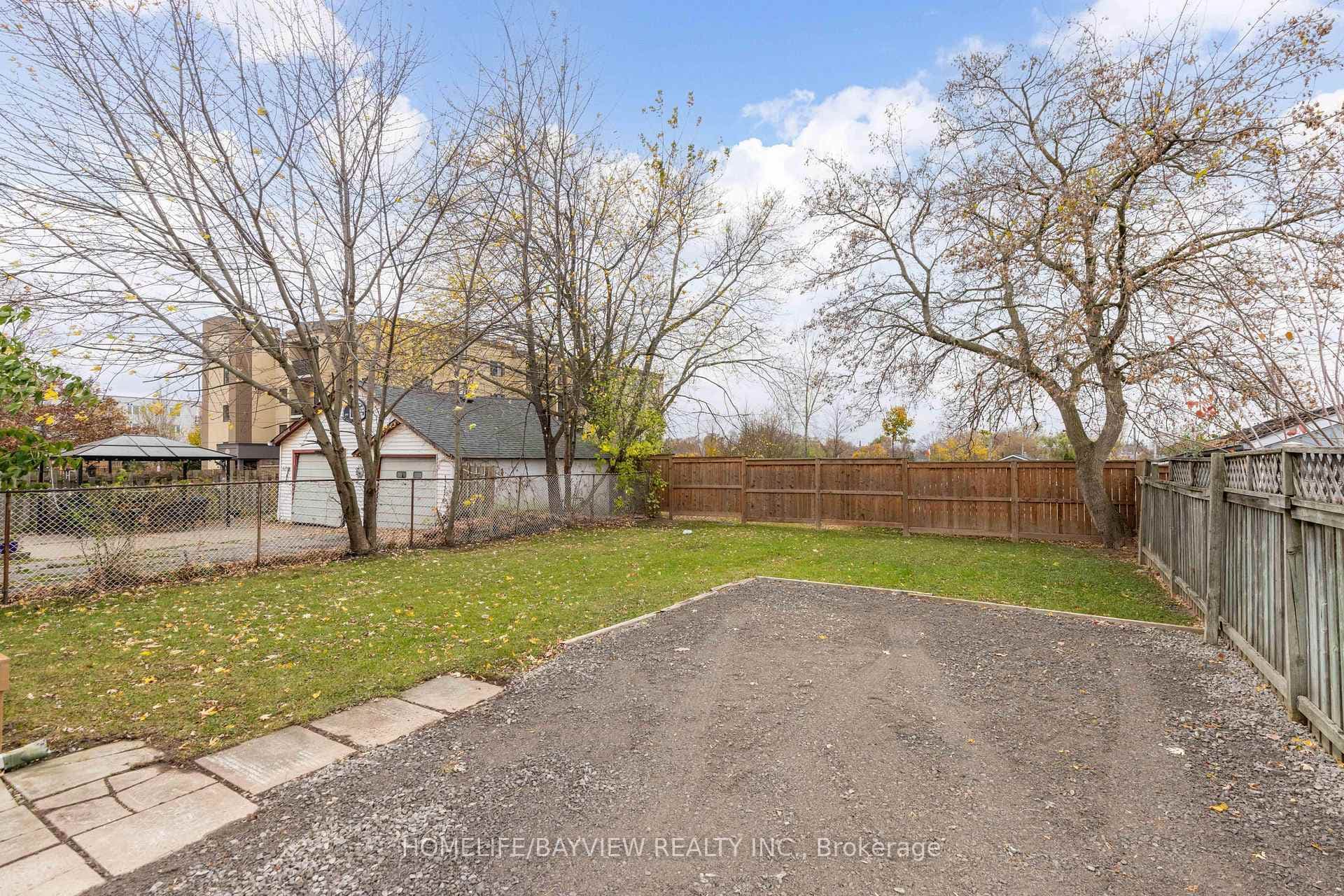 Backyard and parking