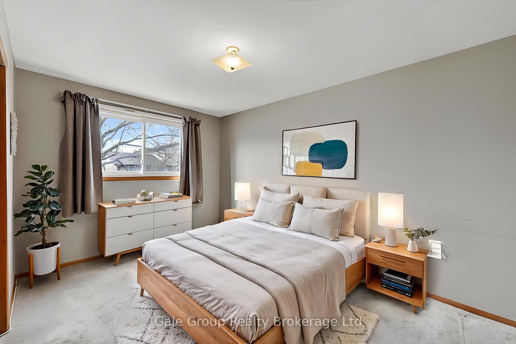 Virtually Staged Bedroom