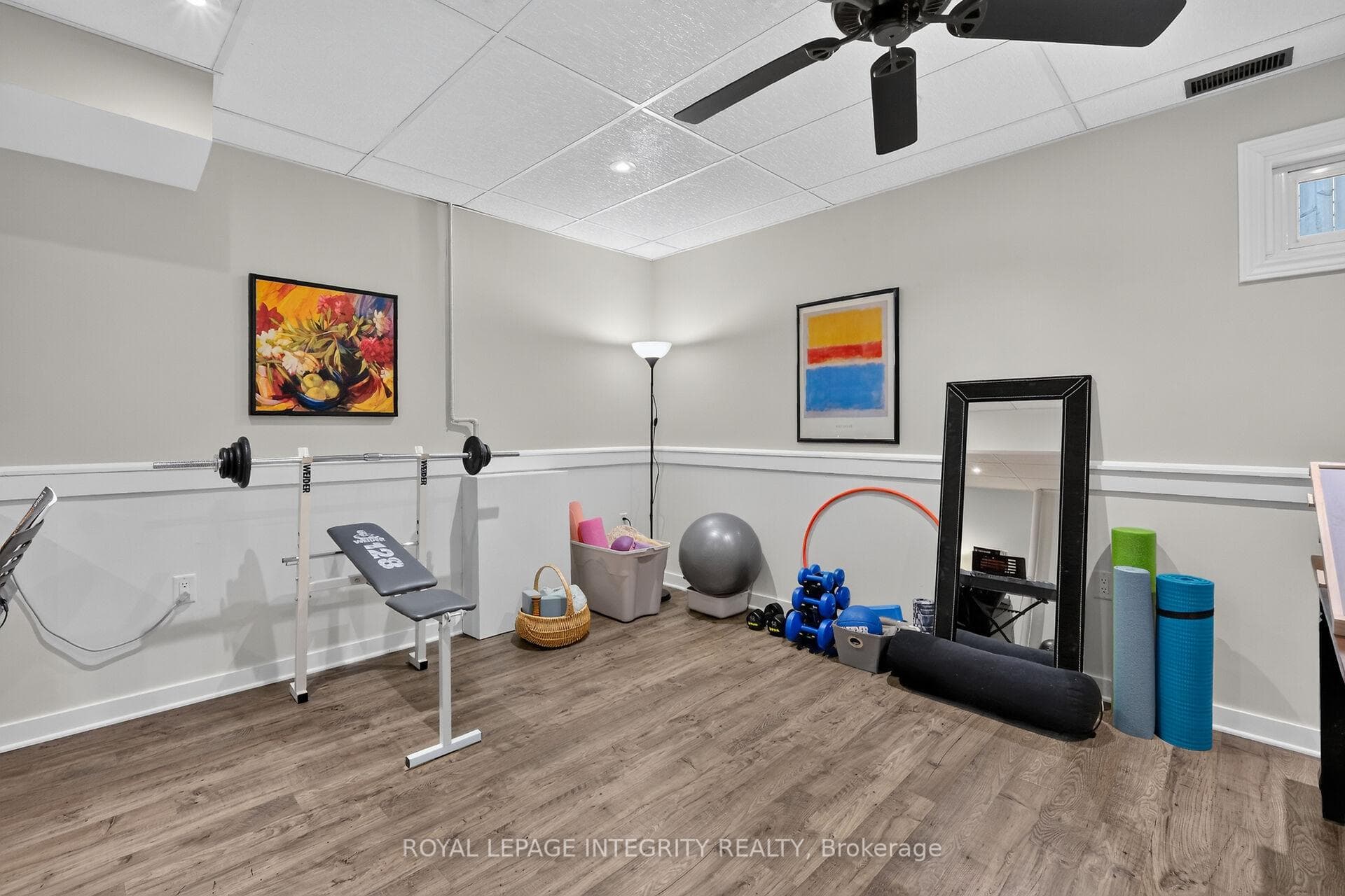 Room for a gym corner