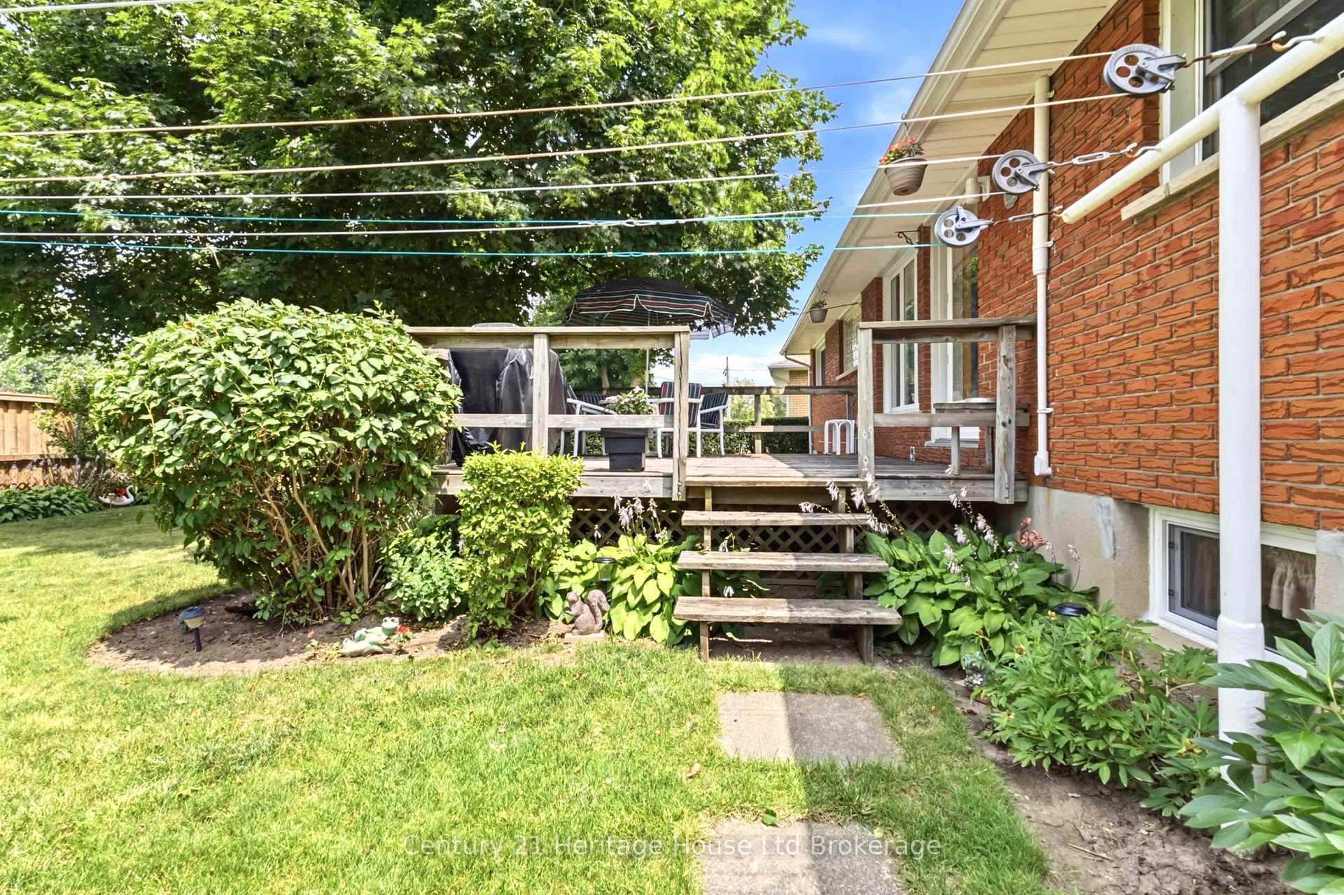 Deck and gardens